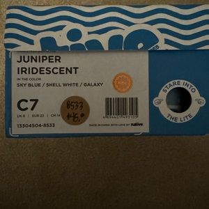 Never worn only tried on C7 toddler sky blue